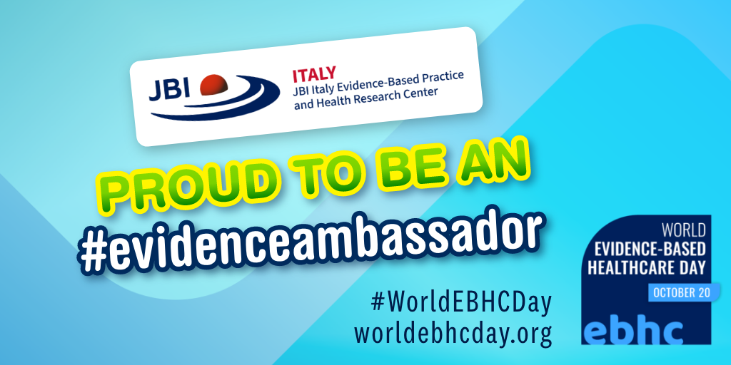 JBI ITALY Evidence-based Practice and Health Research Center: Evidence Ambassador 2025 (World EBHC Day)